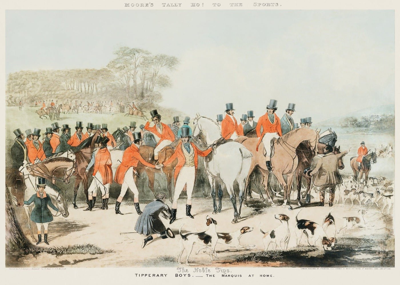 Tally Ho Vintage Fox Hunting Print #1 - HuntCountryHome