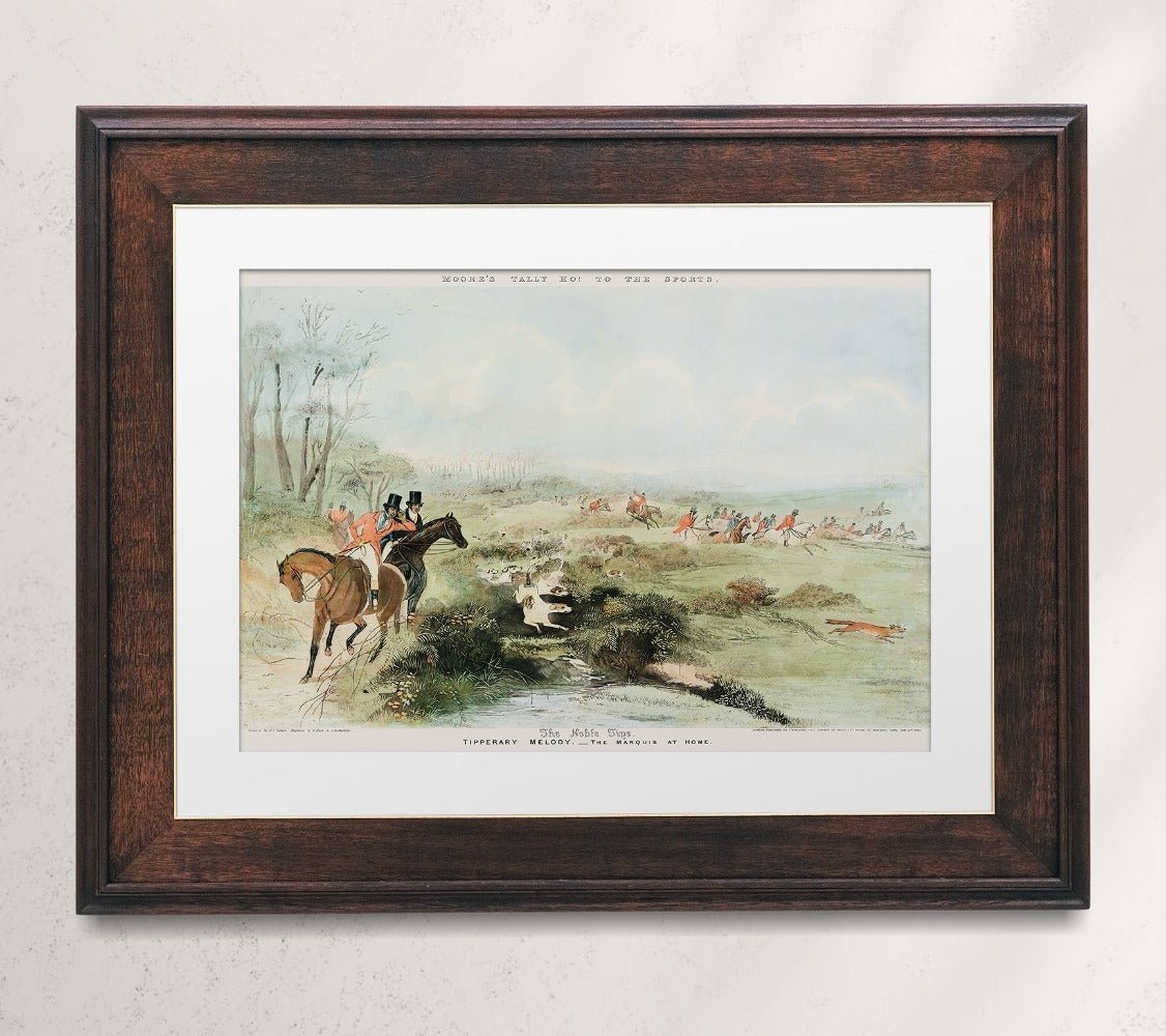 Tally Ho Vintage Fox Hunting Print Set - HuntCountryHome