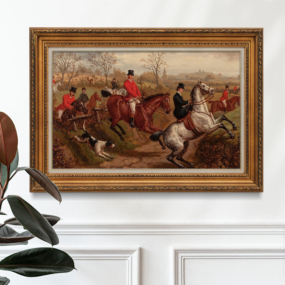Vintage Foxhunting Scene #1 - HuntCountryHome