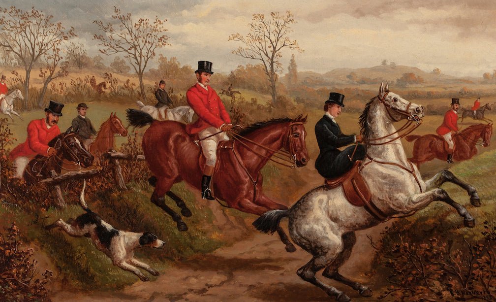 Vintage Foxhunting Scene #1 - HuntCountryHome