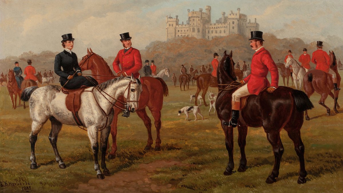 Vintage Foxhunting Scene #3 - HuntCountryHome