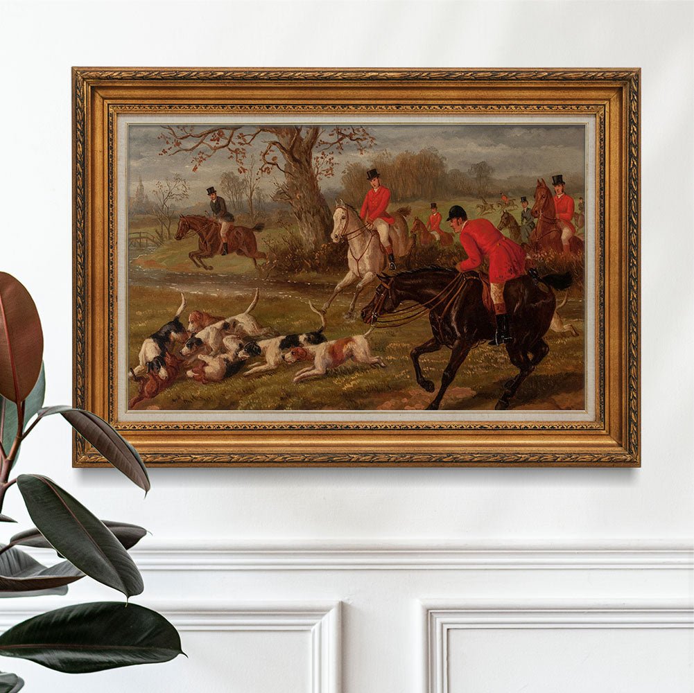 Vintage Foxhunting Scene #4 - HuntCountryHome