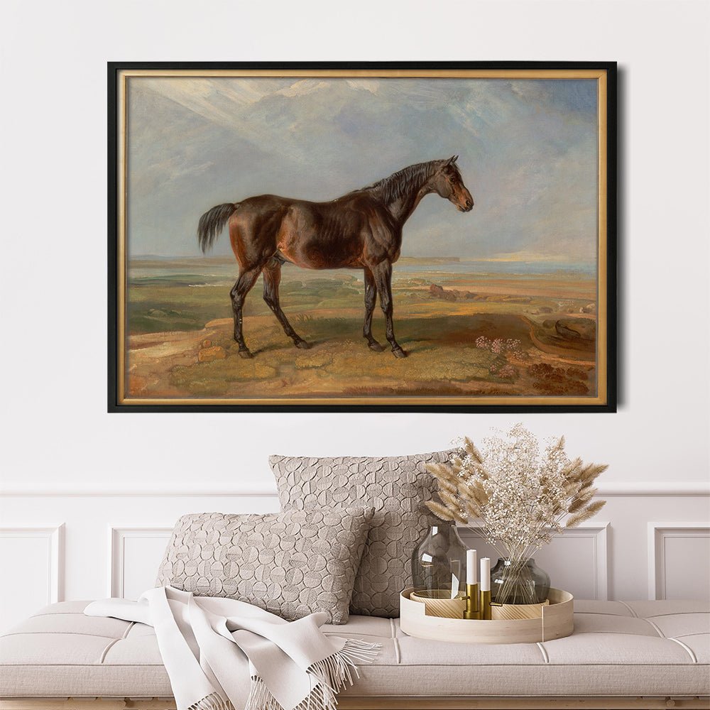 Vintage Stallion Horse Poster #1 - HuntCountryHome