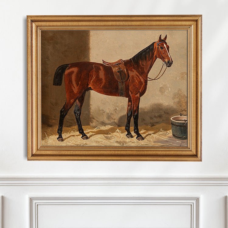 Bay Horse Portrait #4 - Hunt Country Home