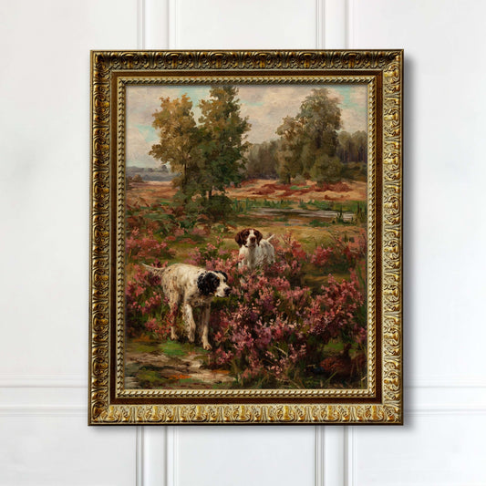 English Setters Explore Meadow - HuntCountryHome