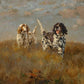 English Setters on a Hill Top - HuntCountryHome