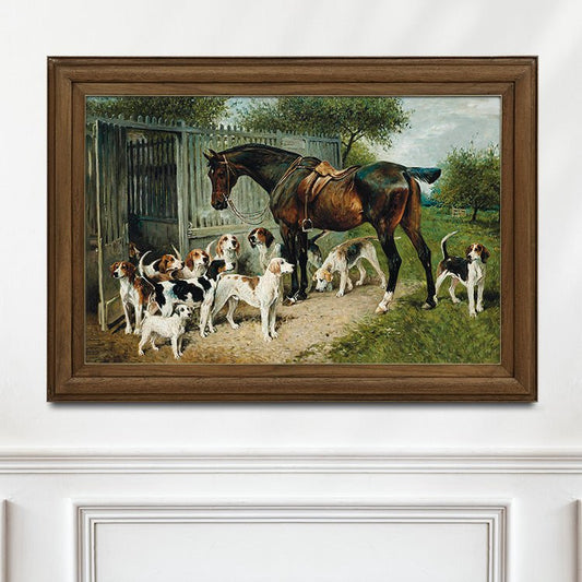 Hunter & Hounds Waiting - HuntCountryHome