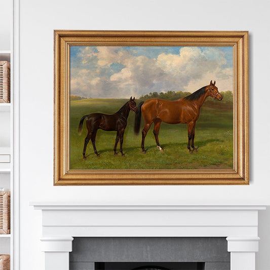 Portrait of a Mare & Foal - HuntCountryHome