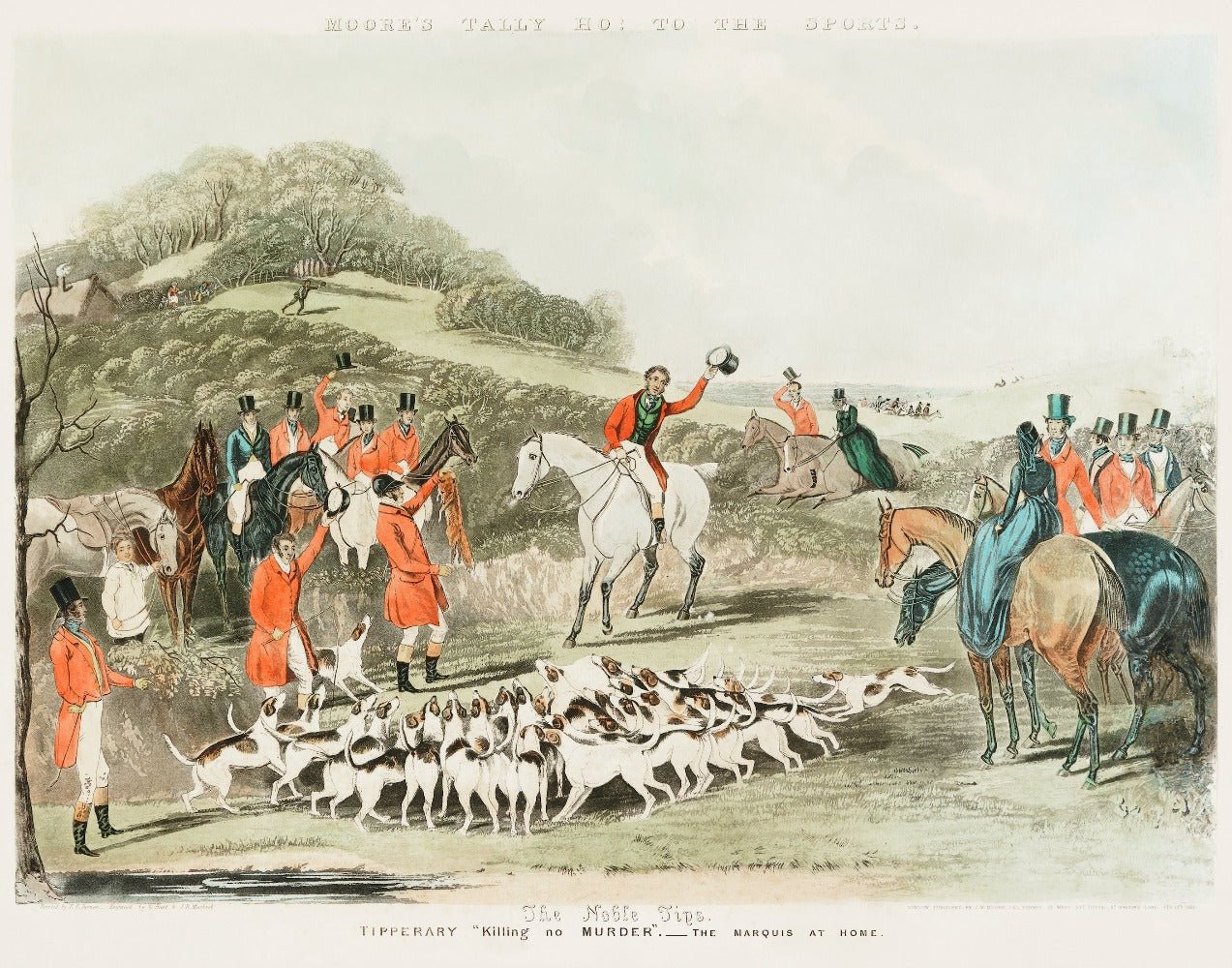 Tally Ho Vintage Fox Hunting Print #3 - HuntCountryHome
