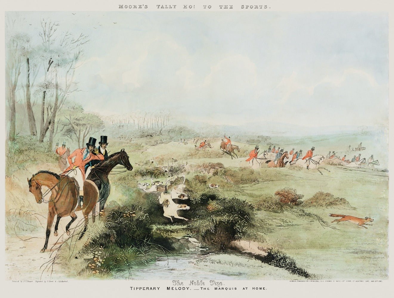 Tally Ho Vintage Fox Hunting Print #4 - HuntCountryHome