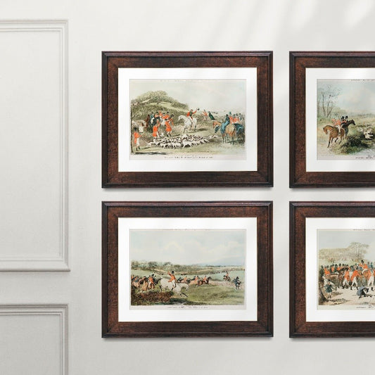 Tally Ho Vintage Fox Hunting Print Set - HuntCountryHome