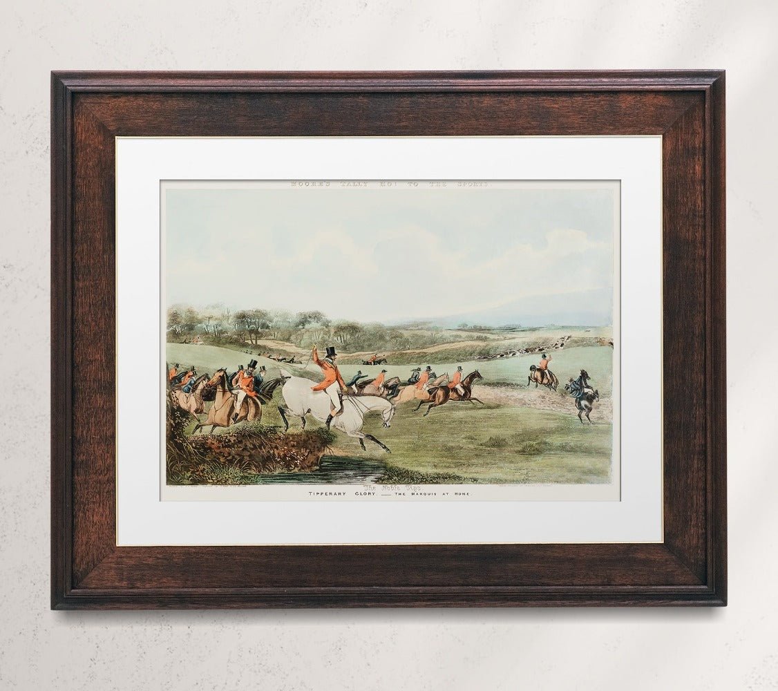 Tally Ho Vintage Fox Hunting Print Set - HuntCountryHome