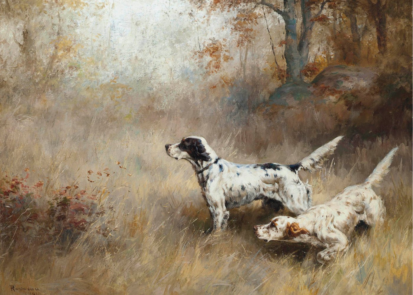 Two English Setters - HuntCountryHome