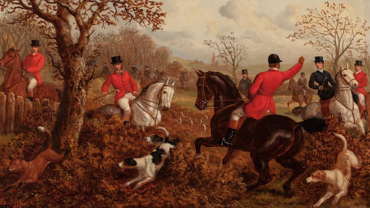 Vintage Foxhunting Scene #2 - HuntCountryHome