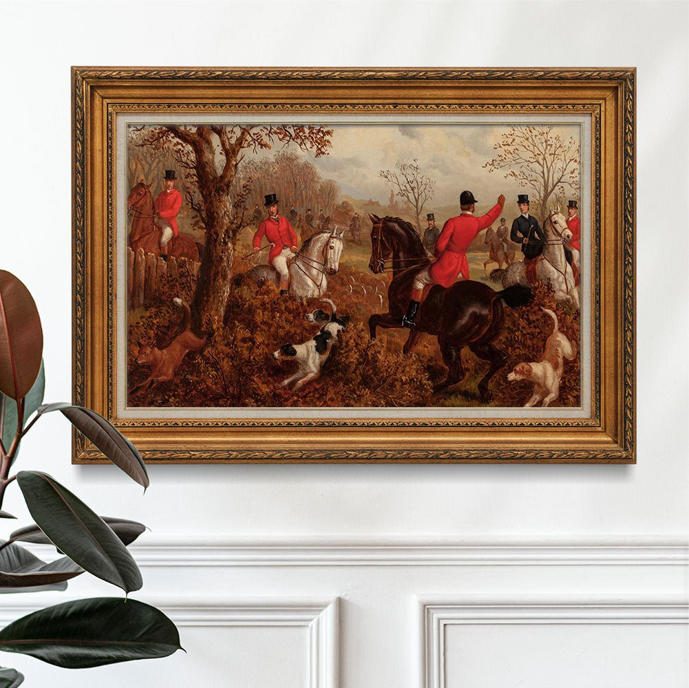 Vintage Foxhunting Scene #2 - HuntCountryHome