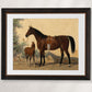 Vintage Horse Companion Portraits Print Set - HuntCountryHome