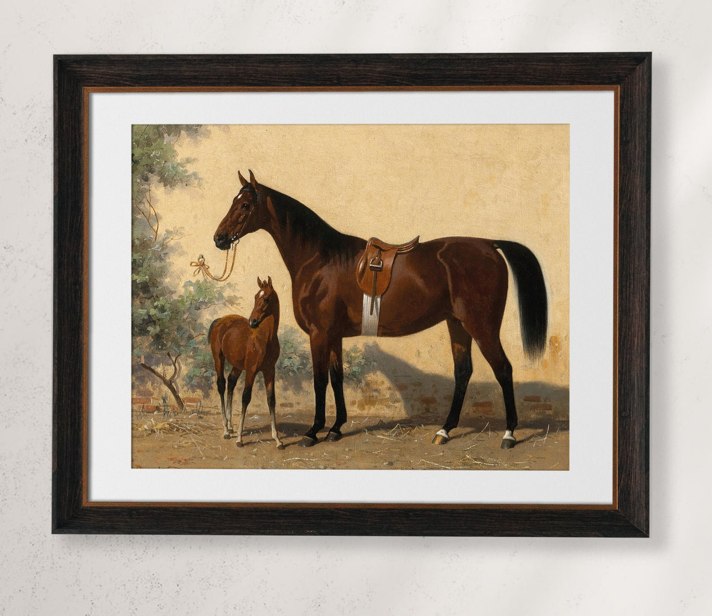 Vintage Horse Companion Portraits Print Set - HuntCountryHome