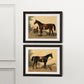 Vintage Horse Companion Portraits Print Set - HuntCountryHome