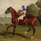 Vintage Racehorse Portrait #1 - HuntCountryHome