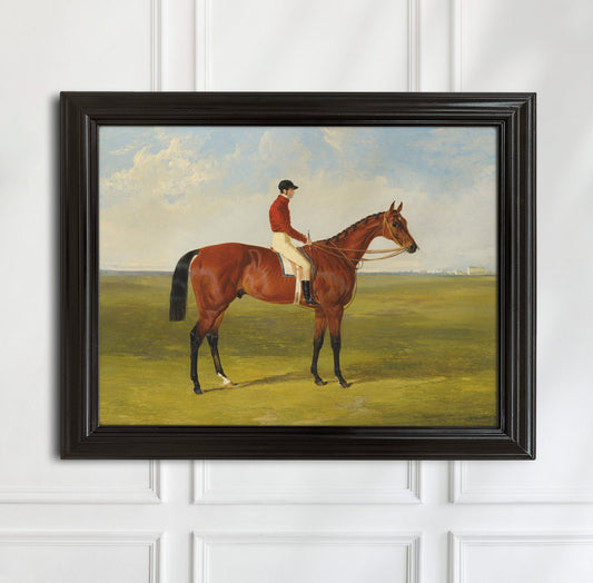Vintage Racehorse Portrait - Nutwith - HuntCountryHome
