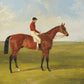 Vintage Racehorse Portrait - Nutwith - HuntCountryHome