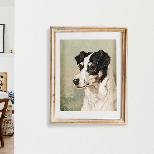 Vintage Terrier Portrait - HuntCountryHome
