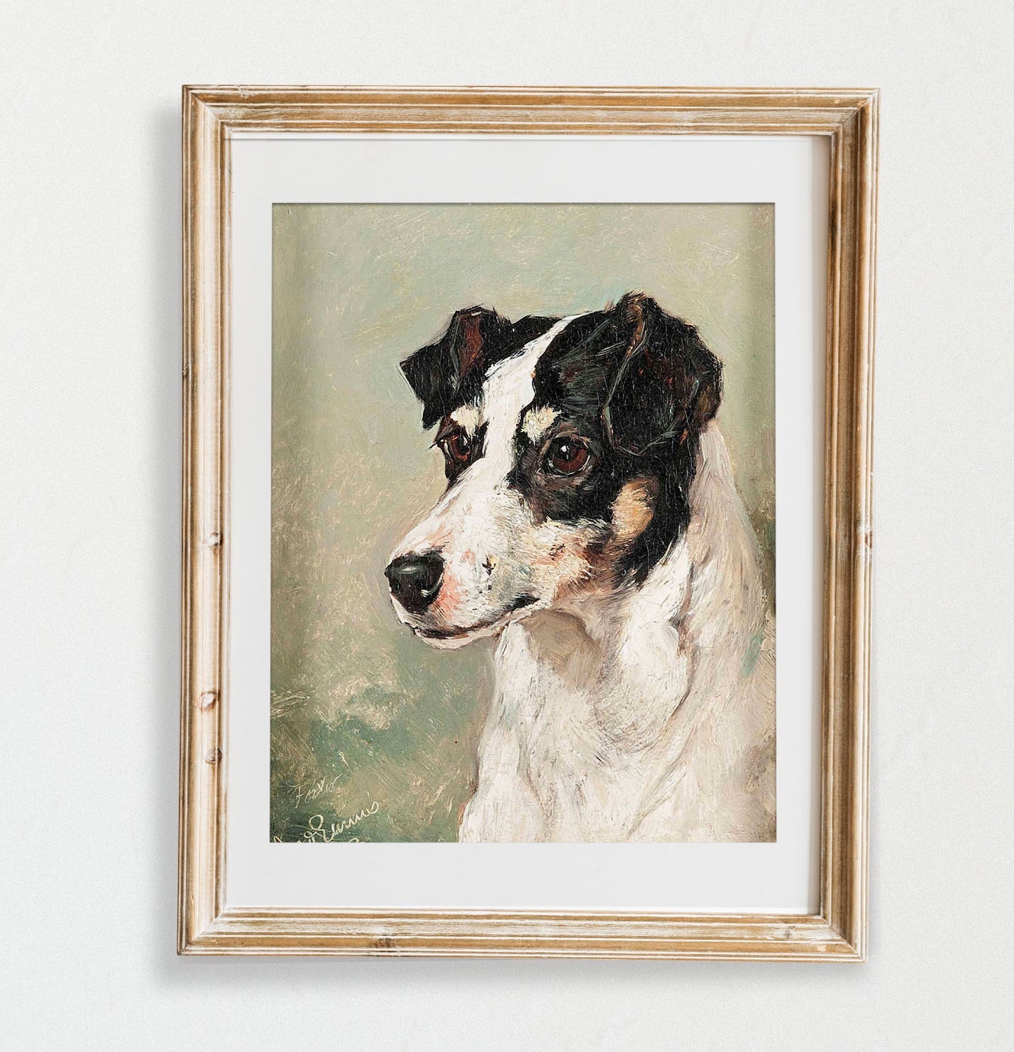 Vintage Terrier Portrait - HuntCountryHome